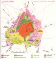 Plano divisin de barrios de Ciudad Real